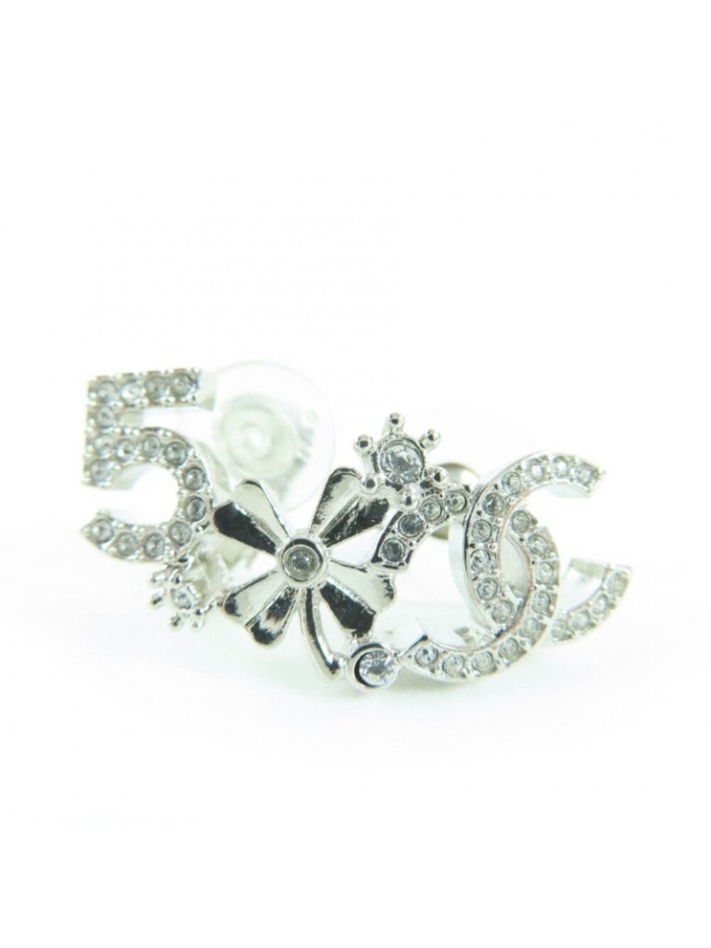 ★SOLD★ Chanel B23 P Coco Mark Clover No.5 Rhinestone - Picture 2 of 10